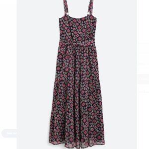 Socialite Tie Front Maxi Dress - 'Linelle' - Women's Size L